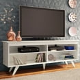 thumbnail image 1 of Madesa TV Stand Entertainment Center with 4 Shelves and Cable Management for 55, 65 Inch TV Media Storage Gaming Media Console Living Room and Bedroom Modern Wooden Television - White, 1 of 9