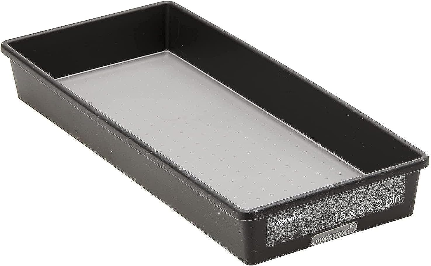 Madesmart Plastic Multipurpose Storage Organizer Bin for Drawers, Low