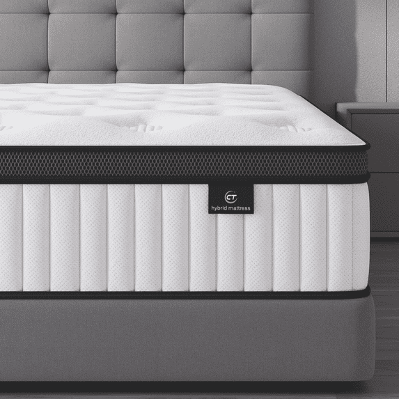 Madevos Full Mattress in a Box, 12 inch Memory Foam individual Pocket Spring Hybrid Mattress - Medium Firm Support with Soft & Breathable