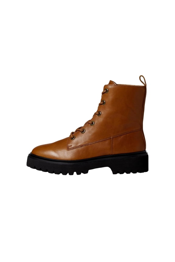 Cambrie Lace-Up Boot Leather English Saddle NG667-219 Women's Size 5