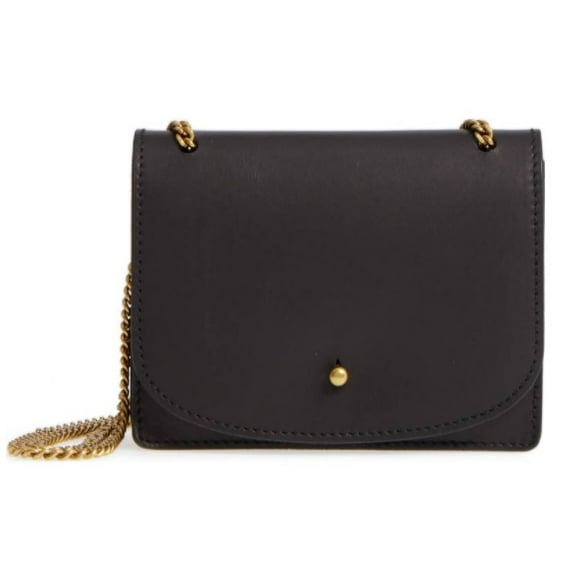 Madewell Chain Leather Crossbody True Black Bag