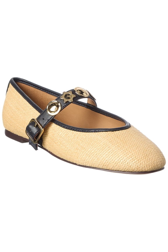 Hera Raffia Mary Jane, 8, Brown