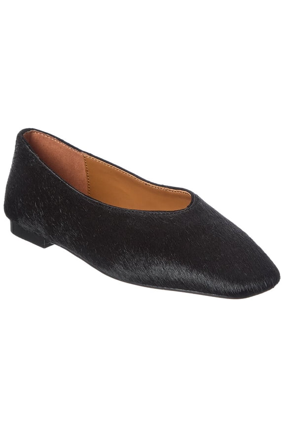 Mylie Haircalf Ballet Flat, 9, Black