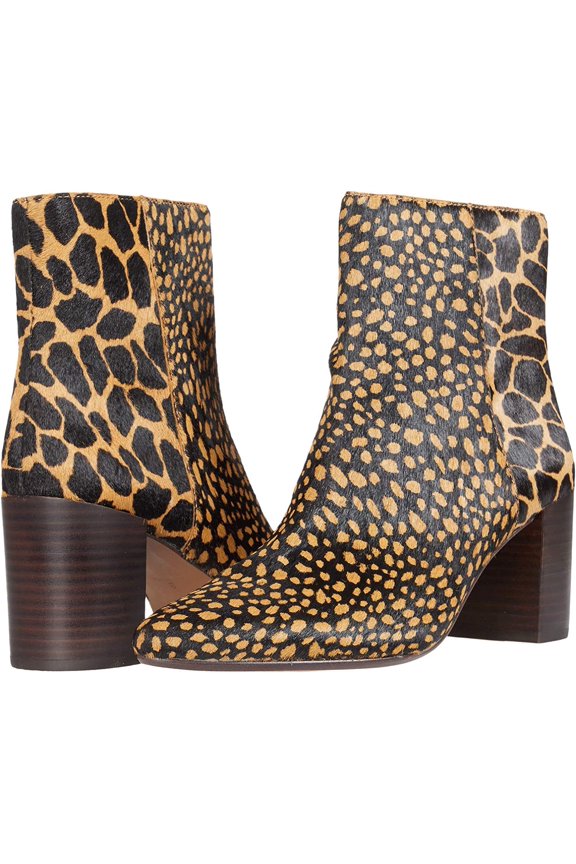 Nelly Pointy Toe Bootie 6.5 Toffee Multi Haircalf