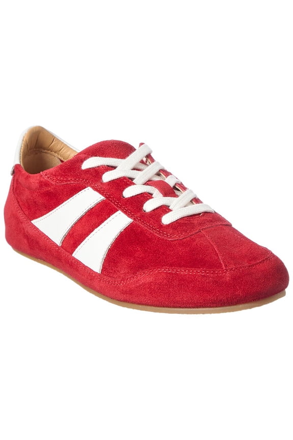 Oaklynne Suede Sneaker, 39, Red