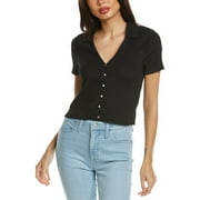 Madewell Womens Jandra Crinkle Shirt, XXS, Black