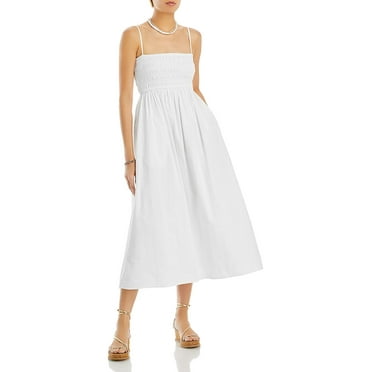 Madewell Womens Sage Smocked Long Maxi Dress