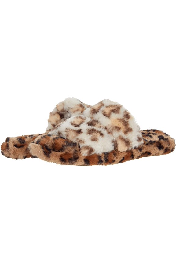 Womens Two-Strap Scuff Slippers 10 Melon Cedar Multi