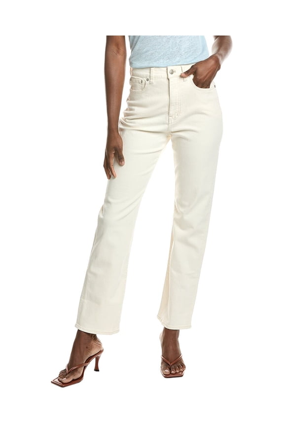 womens 90's Straight Pant, 23, White