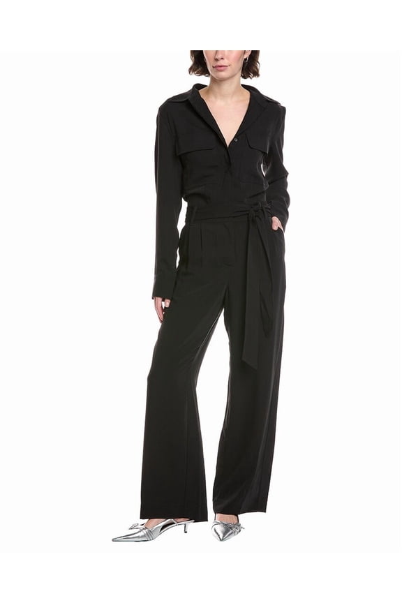 womens  Chessy Jumpsuit, 4, Black