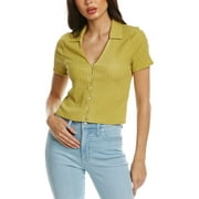 Madewell womens  Jandra Crinkle Shirt, XXS, Green