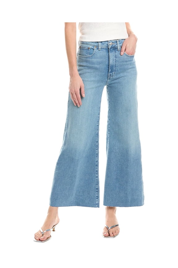 womens Palazzo Stretch Corley Wash Wide Leg Jean, 25, Blue