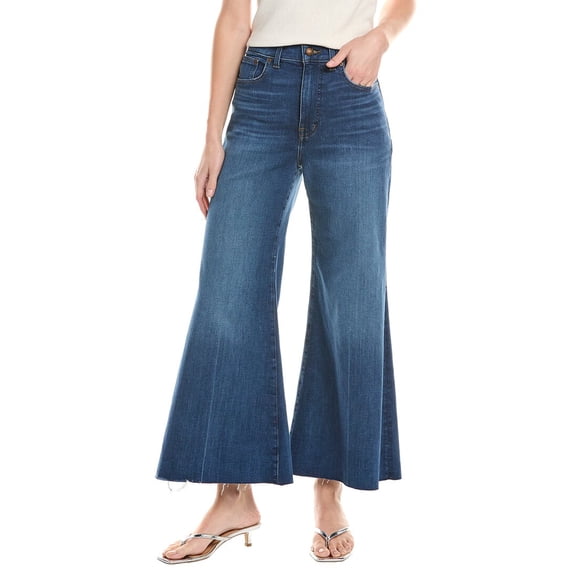 Madewell womens Pelion Wash Flared Wide Leg Crop Jean, 29, Blue