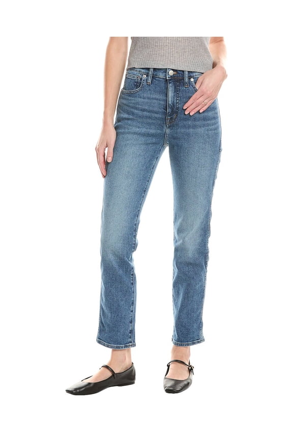 womens Stovepipe Heathridge Wash Jean, 25, Blue