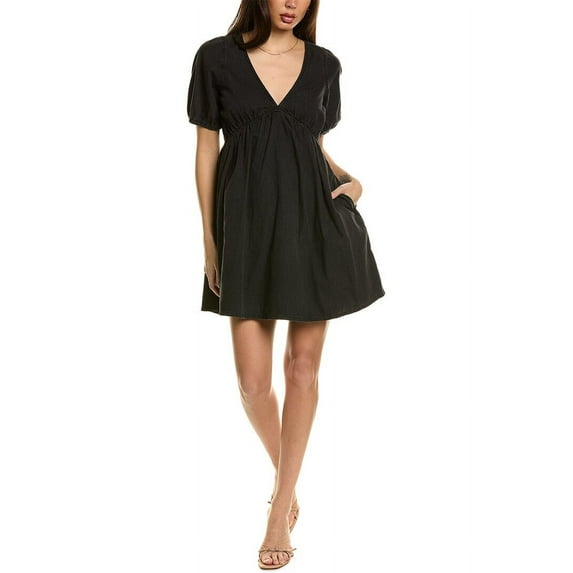 Madewell womens The Annamarie Mini Dress, 0, Black
