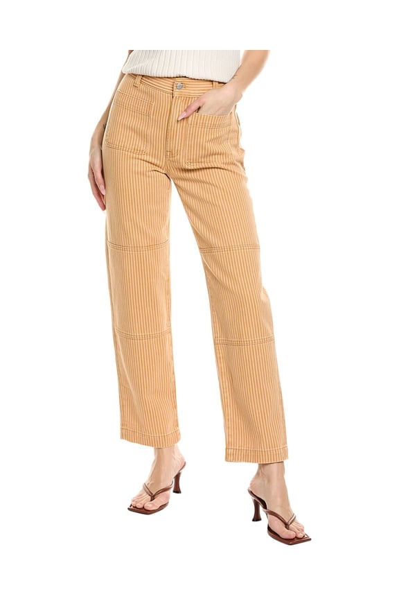 womens The Perfect Vintage Earthen Gold Straight Jean, 25, Gold
