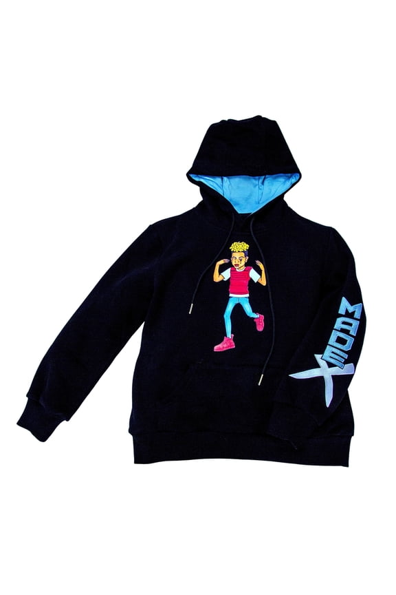 by Hip Hype Jocks Kids Teens Boys Girls Cotton Pullover Graphic Lined Hoodie, Lightweight Hoodie Sweatshirt , Unisex Hoodie