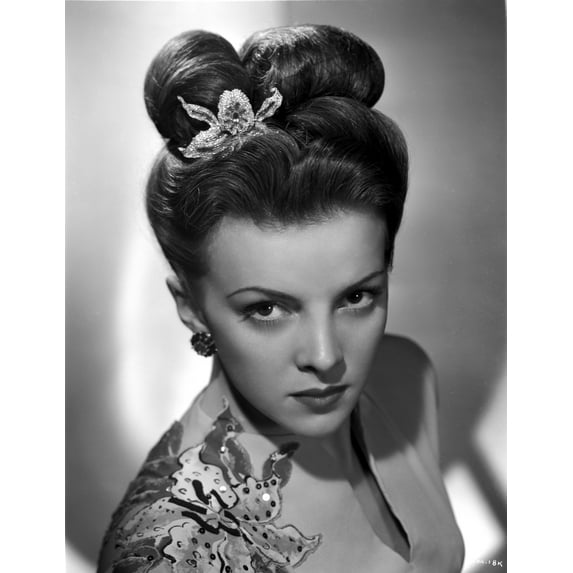 Madge Meredith on an Embroidered Top Portrait Photo Print (24 x 30)