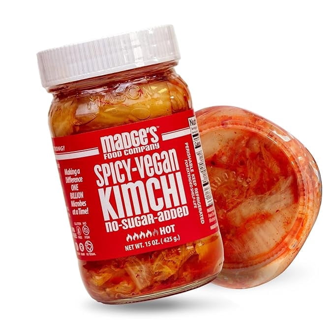 Madge's Food Company, Spicy Kimchi, 15 Ounce, Vegan, Refrigerated
