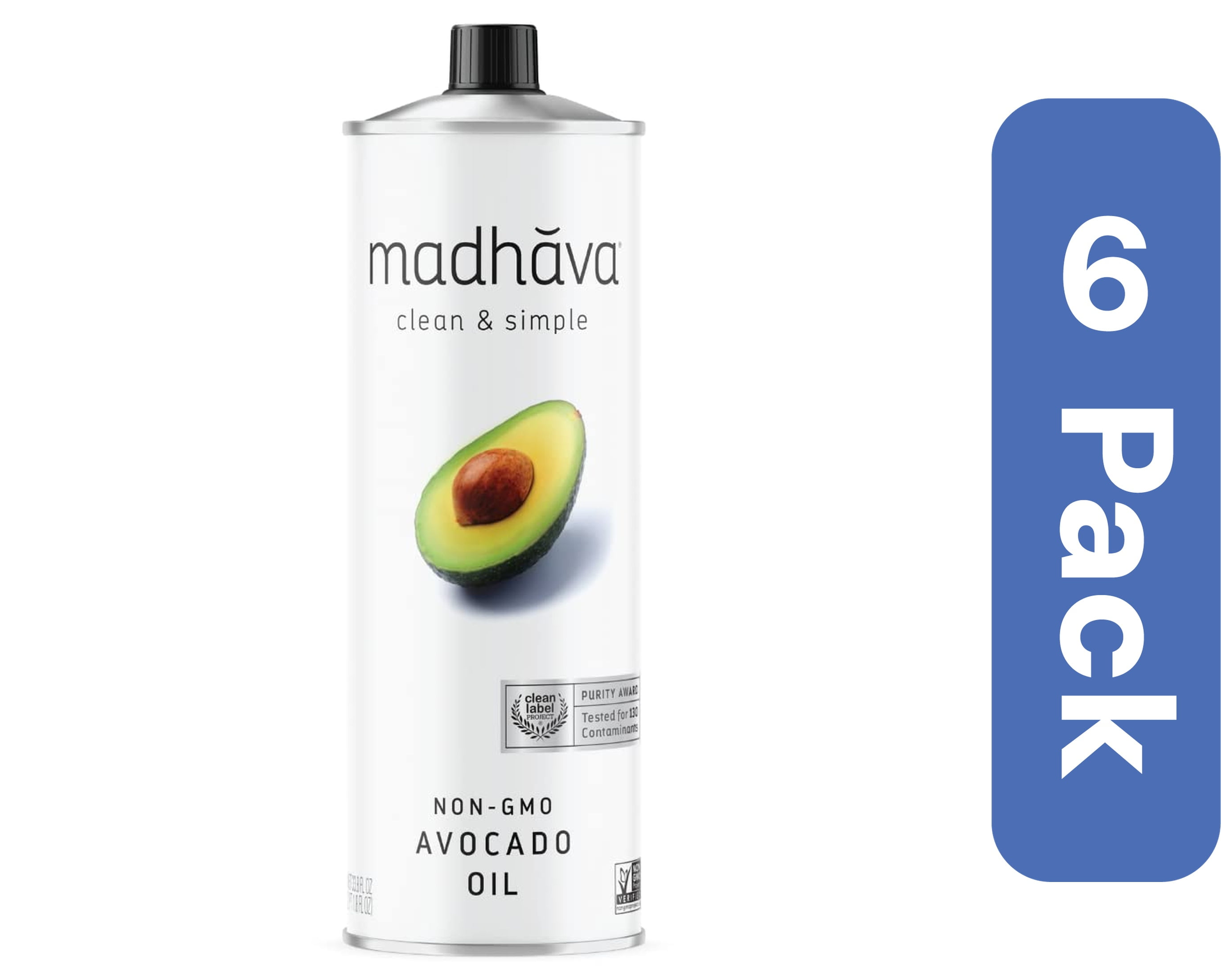 Madhava Avocado Oil 1 liter (Pack of 6)
