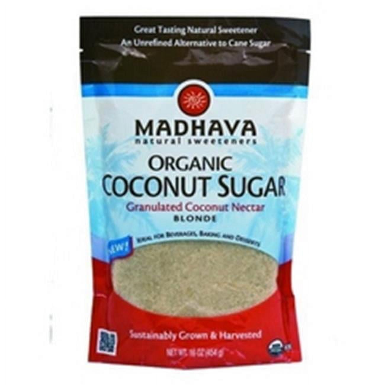 Madhava Honey  Blonde Coconut Sugar 6x16 Oz