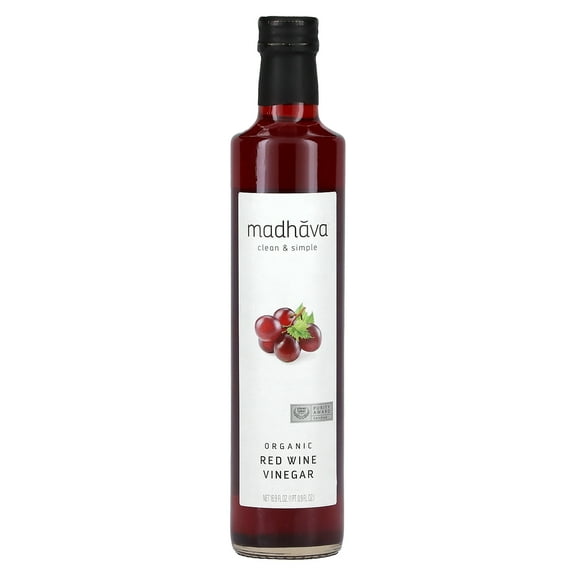 Madhava Organic Red Wine Vinegar, 16.9 fl oz