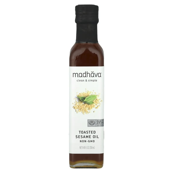 Madhava Toasted Sesame Oil, 8.45 fl oz (250 ml)
