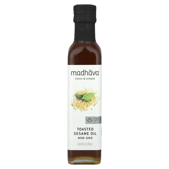 Madhava Toasted Sesame Oil, 8.45 fl oz (250 ml)