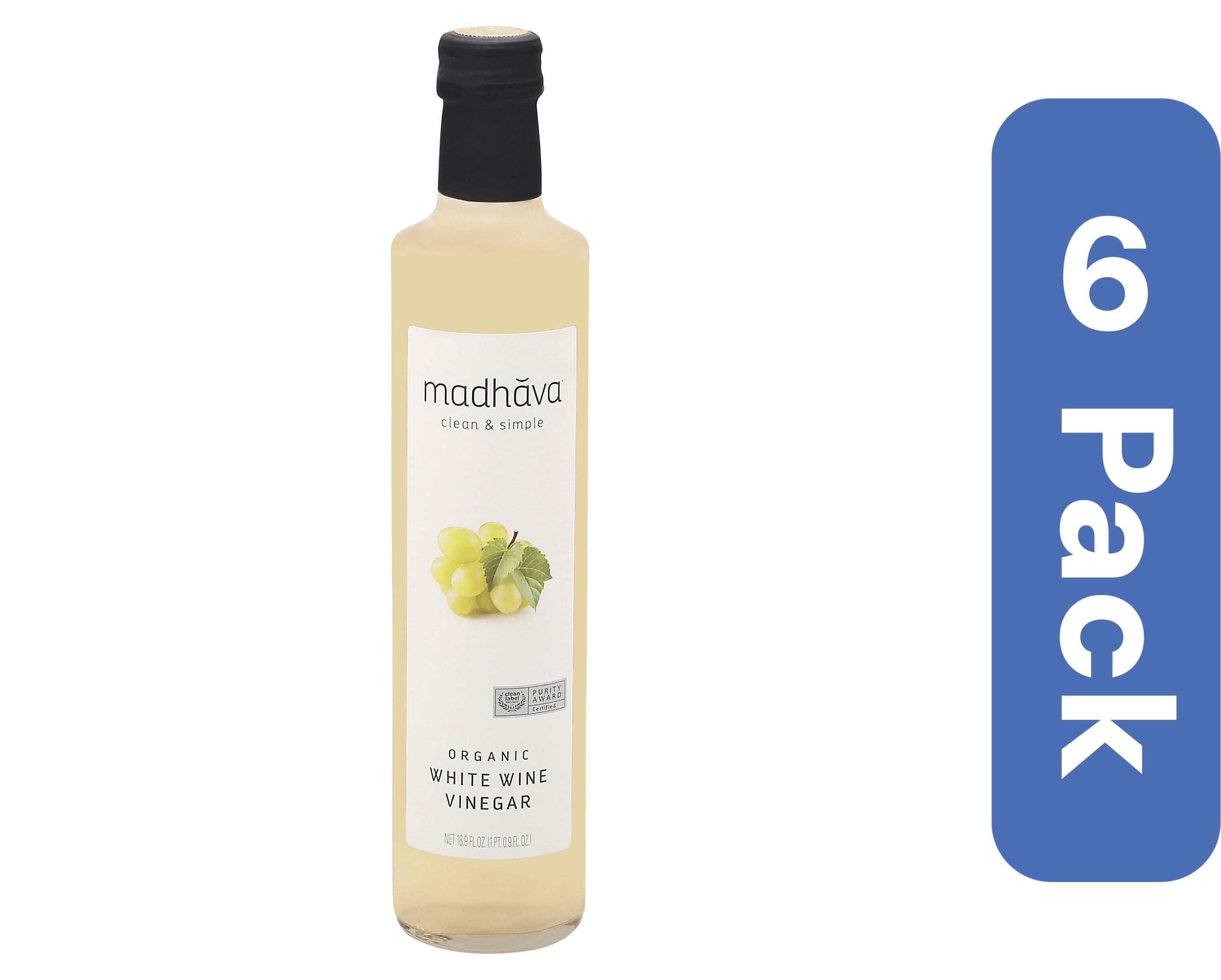 Madhava White Wine Vinegar 500 ml (Pack Of 6)
