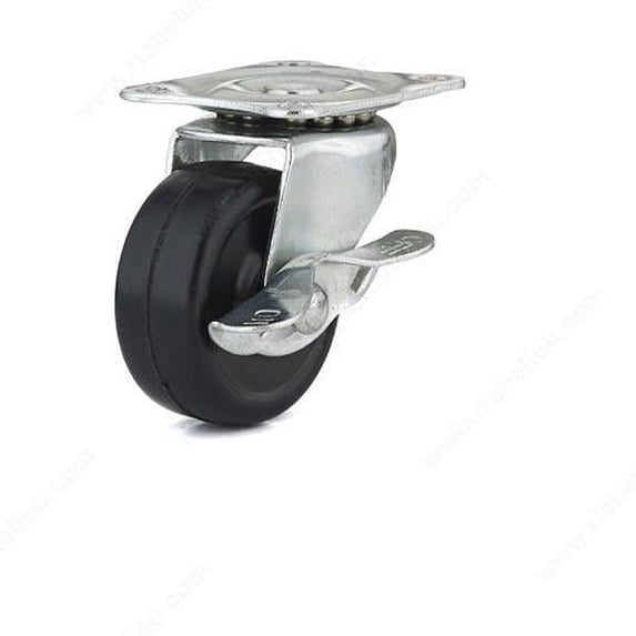Madico F22904 Rubber Casters, Industrial Black