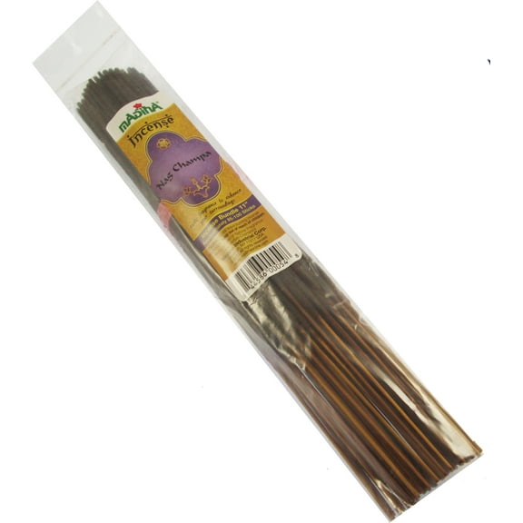 Madina Nag Champa Scented Fragrance Incense Stick Bundle [85 Sticks Per Pack - Brown - 11"]