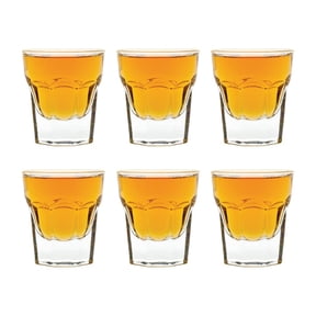 Madison - 1 Ounce Shot Glasses | Maracco Collection Beautiful Seamless Design Thick Bottom Prevents Tipping Heavy Durable Glass Set of 6 Shot and Taster Glasses 1.8 x 2.2