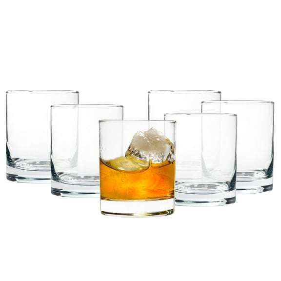 Madison 10.25 Ounce Whiskey Glasses, ADA Collection, Beautiful Seamless Construction, Great Gift Idea, Dishwasher Safe, Set of 12 Glass Whisky Tumblers
