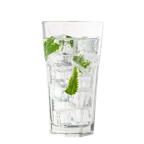 Madison - 11 Ounce Drinking Glasses | For Water, Juice, Soda, etc. Thick and Durable Glass Dishwasher Safe Set of 6 Large Clear Glass Tumblers 3 x 5.8