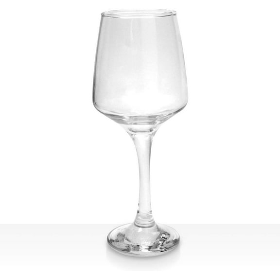 Madison - 12.75 Ounce Wine Glasses | Thick and Durable Construction For Parties, Entertaining, and Everyday Use Dishwasher Safe Set of 6 Clear Glass Wine Glasses 2.5 Diameter x 8.5 Tall
