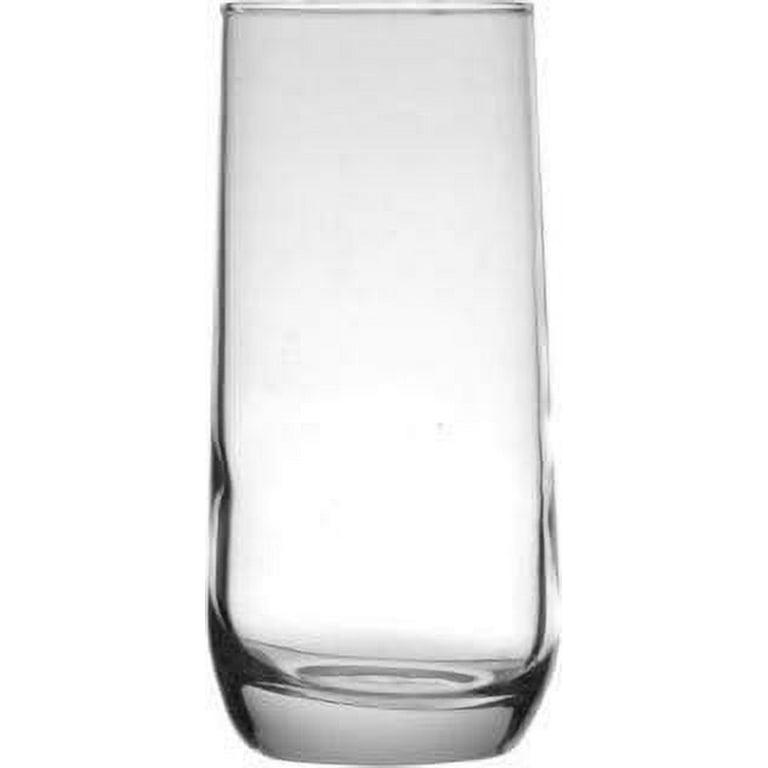 D) Drinking Water Glasses Set Of 12 Clear Glasses Hi-Ball, DOF For Ki