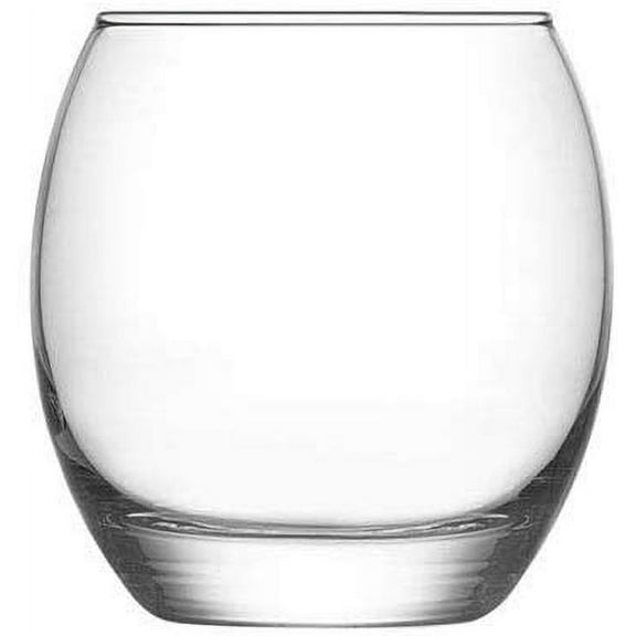 Madison - 13.75 Ounce Whiskey Glasses | Empire Collection Beautiful Seamless Construction Weighted Bottom Prevents Tipping Great Gift Idea Set of 6 Large Glass Whisky Tumblers