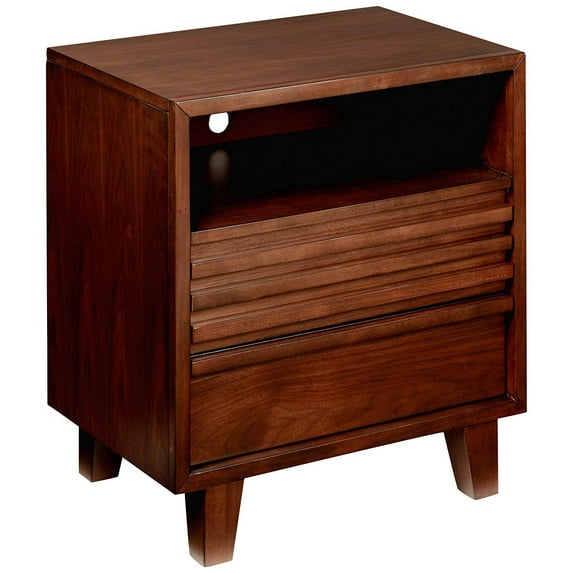Madison 2 Drawer Nightstand, with Mounted USB Charging Station