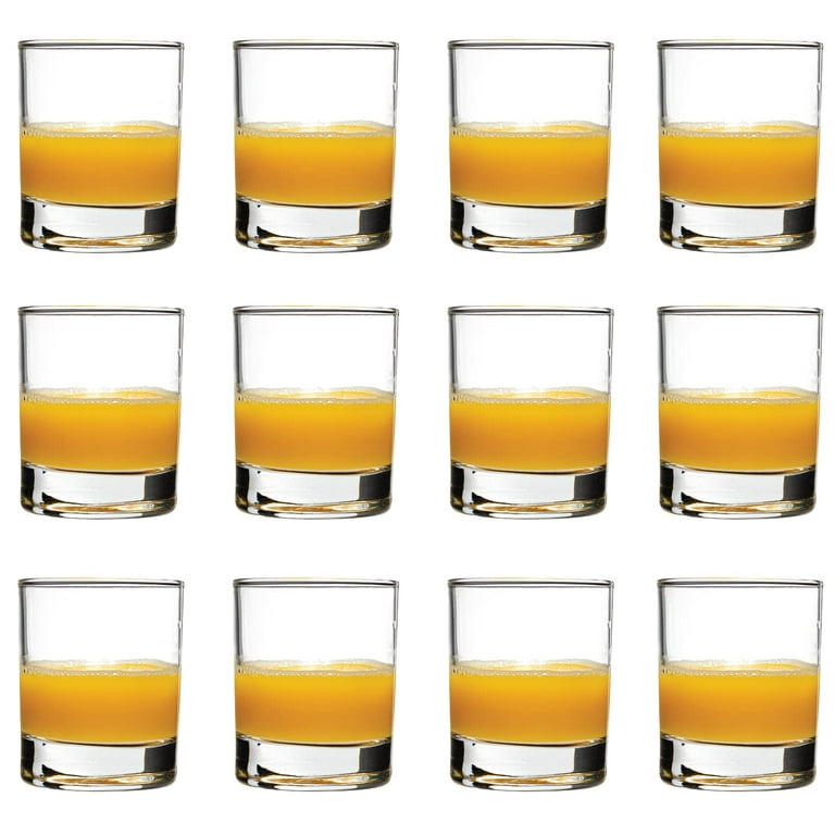 Madison - Small 3.75 Ounce Drinking Glasses  Thick and Durable  Construction – Great for Children, Tasting, and Small Portions – Dishwasher  Safe – Set of 6 Mini Clear Glass Tumblers – 3.2” x 2.4” 
