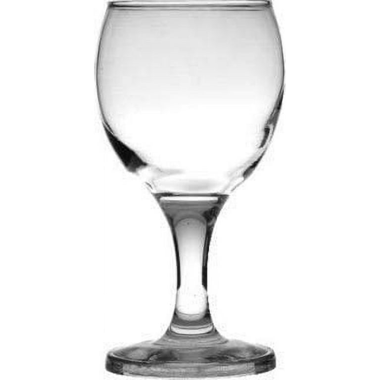 Vikko 10.5 Ounce Wine Glasses | Thick and Durable Construction for Parties, Entertaining, and Everyday Use Dishwasher Safe Set of 6 Clear Glass Wine
