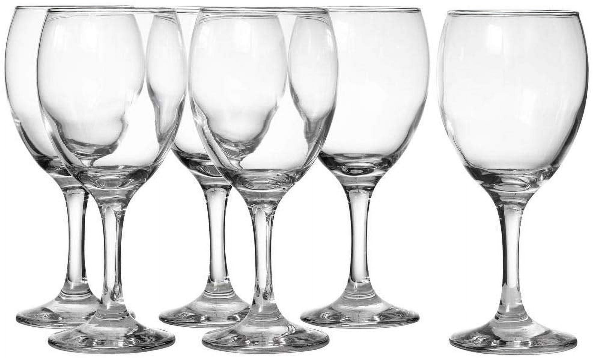 Madison 8.25 Ounce White Wine Glasses | Empire Collection Thick and Durable Dishwasher Safe Perfect for Parties, Weddings, and Everyday Great Gift Idea Set of 12 Small White Wine Glasses