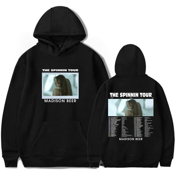 Madison Beer Hoodie Hoodies The Spinnin Tour Merch Hoodie Women Men Sweatshirts Hip Hop Pullovers Sweater