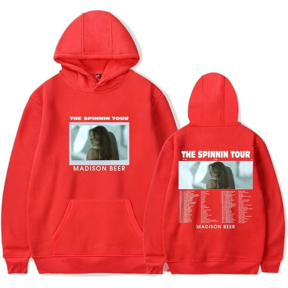 Madison Beer Hoodie Hoodies The Spinnin Tour Merch Hoodie Women Men Sweatshirts Hip Hop Pullovers Sweater