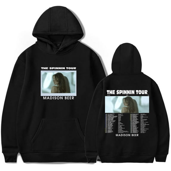 Madison Beer Hoodie The Spinnin Tour Merch Singer Tour Hooded Men Women Long Sleeve Pullover