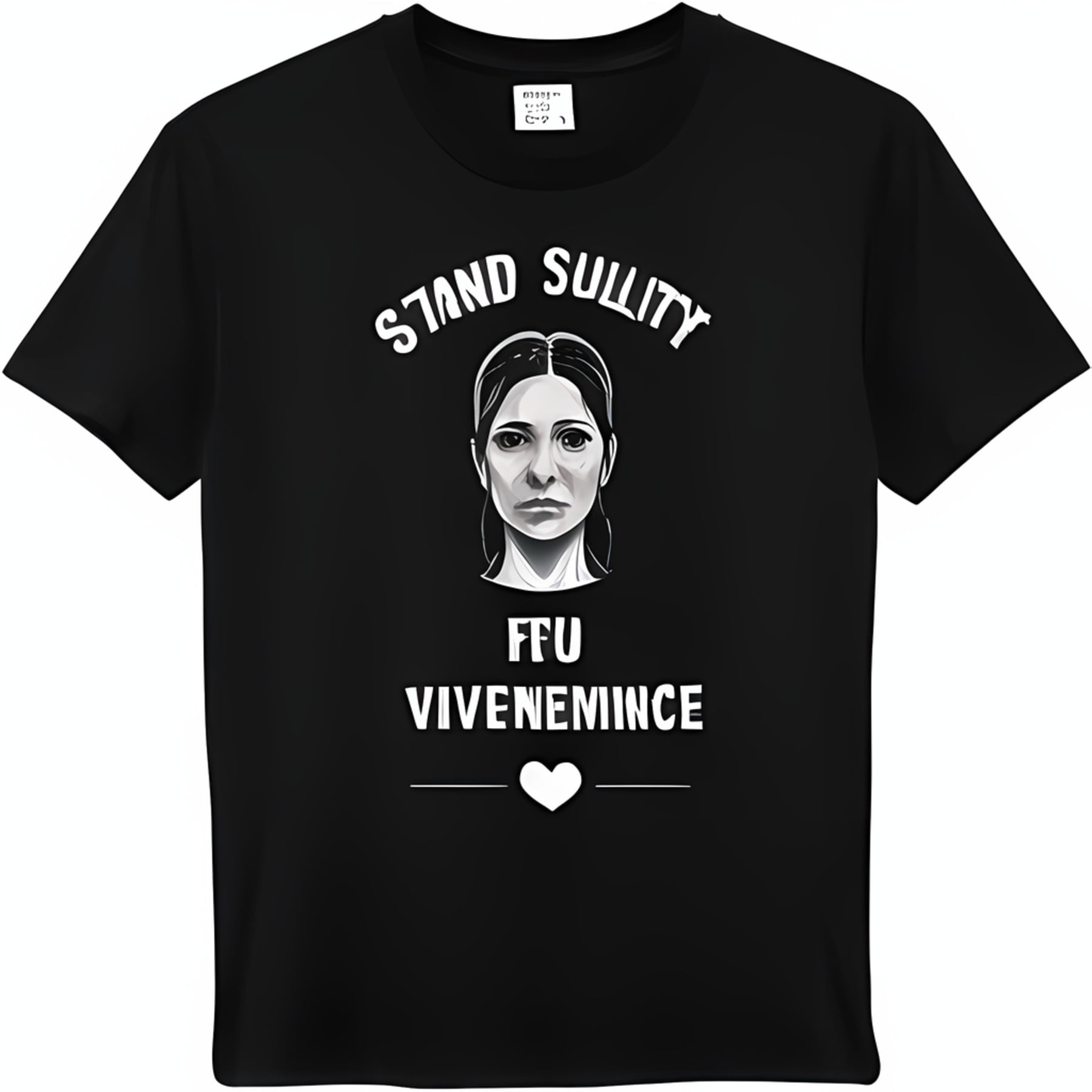 Madison Beer Inspired Black T-Shirt with Stand SGearlidency Text and VK