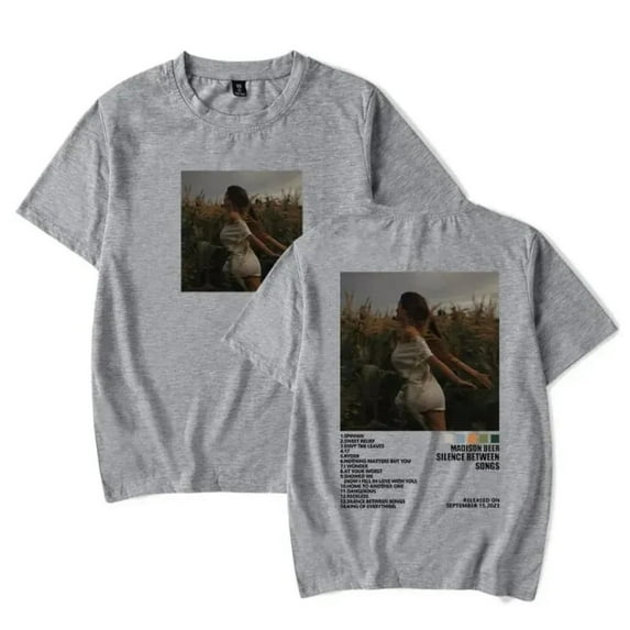 Madison Beer T-shirt Fashion Casual Unisex Round Neck Short Sleeves Men's And Women's Street Tops T-shirts