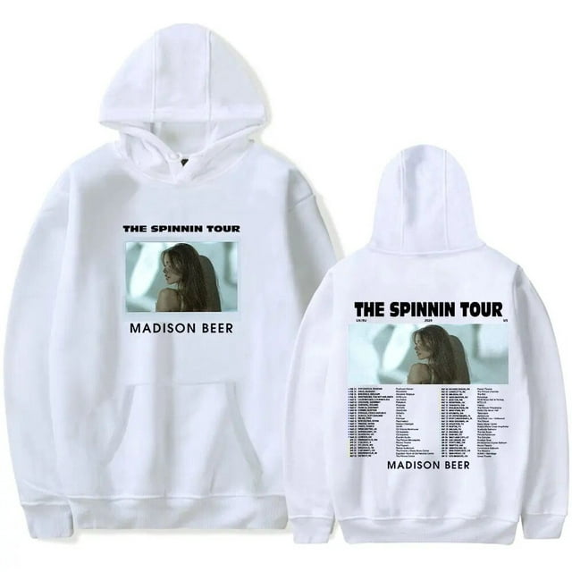 Madison Beer The Spinnin Tour 2024 Hoodie Merch Casual Hooded ...