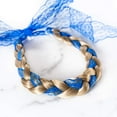 thumbnail image 1 of Madison Braids Women's Braided Headband Hair Braid Hair Piece Extension - Lacey Two Strand - Ashy Highlighted, 1 of 4