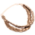 thumbnail image 1 of Madison Braids Women's Double Two Strand Headband Hair Braid Natural Looking Synthetic Hair Piece Extension - Lulu - Dirty Blonde, 1 of 2