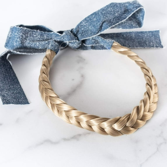 Madison Braids Women's Two Strand Braided Headband Hair Braid Hair Piece Extension - Blaire Lulu - Ashy Highlighted